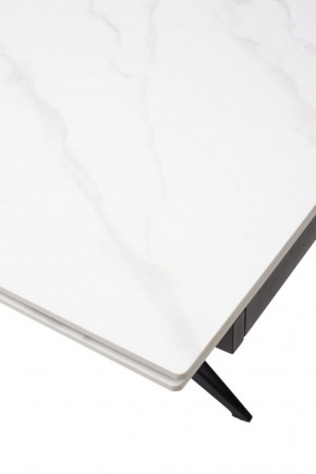 Стол FORIO 160 MATT WHITE MARBLE SOLID CERAMIC / BLACK, ®DISAUR в Кунгуре - kungur.ok-mebel.com | фото 9