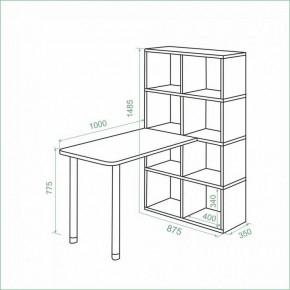 Стол компьютерный Bartolo в Кунгуре - kungur.ok-mebel.com | фото 3