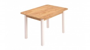 Стол ЛДСП (опоры белые) дуб вотан в Кунгуре - kungur.ok-mebel.com | фото