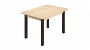 Стол ЛДСП (опоры черные) ясень шимо светлый в Кунгуре - kungur.ok-mebel.com | фото