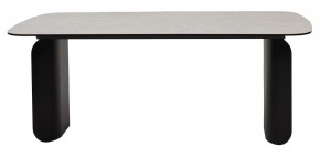 Стол NORD 200 TL-102 Бежевый мрамор, испанская керамика / черный каркас, ®DISAUR в Кунгуре - kungur.ok-mebel.com | фото 4