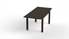 Стол обеденный раскладной ВАРДИГ М 120(180)x80 шпон, ясень черный в Кунгуре - kungur.ok-mebel.com | фото 2