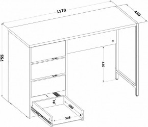 Стол письменный СПМ-405 в Кунгуре - kungur.ok-mebel.com | фото 4