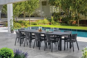 Стол раскладной Джули (Julie Double table 2 configurations) Графит в Кунгуре - kungur.ok-mebel.com | фото 4