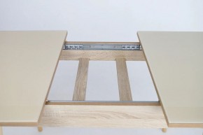 Стол раскладной со стеклом (опоры массив цилиндрический) "Хоста" в Кунгуре - kungur.ok-mebel.com | фото 9