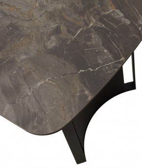 Стол RASMUS 160 KL-80 Серый мрамор, итальянская керамика / черный каркас, ®DISAUR в Кунгуре - kungur.ok-mebel.com | фото 9