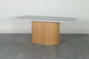 Стол TAMPA 180 цвет БЕЛЫЙ МРАМОР M326, керамика / Каркас OAK, ®DISAUR в Кунгуре - kungur.ok-mebel.com | фото 10