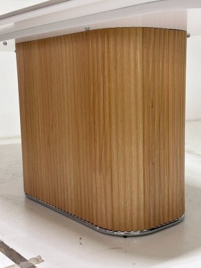 Стол TAMPA 180 цвет БЕЛЫЙ МРАМОР M326, керамика / Каркас OAK, ®DISAUR в Кунгуре - kungur.ok-mebel.com | фото 4