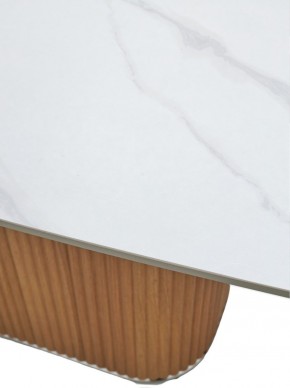 Стол TAMPA 180 цвет БЕЛЫЙ МРАМОР M326, керамика / Каркас OAK, ®DISAUR в Кунгуре - kungur.ok-mebel.com | фото 5