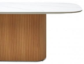 Стол TAMPA 180 цвет БЕЛЫЙ МРАМОР M326, керамика / Каркас OAK, ®DISAUR в Кунгуре - kungur.ok-mebel.com | фото 6