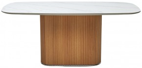 Стол TAMPA 180 цвет БЕЛЫЙ МРАМОР M326, керамика / Каркас OAK, ®DISAUR в Кунгуре - kungur.ok-mebel.com | фото 9