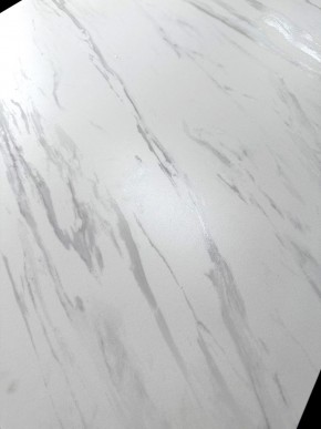Стол VASTO 180 MARBLES KL-99 Белый мрамор матовый, итальянская керамика/ черный каркас, ®DISAUR в Кунгуре - kungur.ok-mebel.com | фото 3