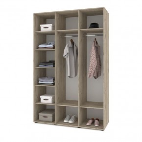 СТОУН С31 Шкаф 3-х створчатый (серый дуб/белый) в Кунгуре - kungur.ok-mebel.com | фото 3