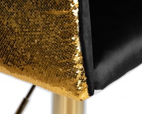 Стул барный DOBRIN DARCY GOLD SHINY, черный велюр с золотыми пайетками в Кунгуре - kungur.ok-mebel.com | фото 7