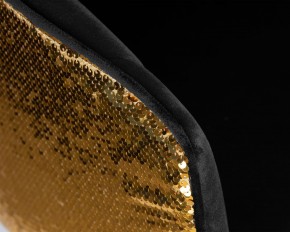Стул барный DOBRIN DARCY GOLD SHINY, черный велюр с золотыми пайетками в Кунгуре - kungur.ok-mebel.com | фото 8