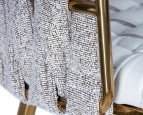 Стул барный DOBRIN EMMA GOLD, белый PU (T-01), белая ткань (F-49) в Кунгуре - kungur.ok-mebel.com | фото 7