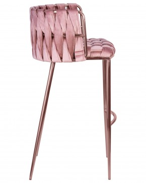 Стул барный DOBRIN EMMA ROSE GOLD, розовый велюр (VF-10) в Кунгуре - kungur.ok-mebel.com | фото 3