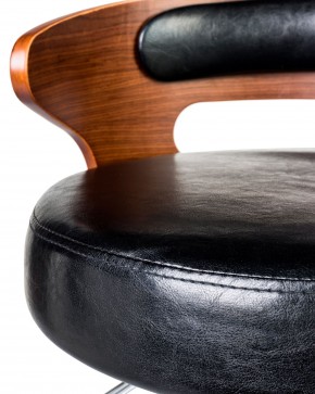 Стул барный DOBRIN FRED BLACK, коричневое дерево, чёрный в Кунгуре - kungur.ok-mebel.com | фото 6