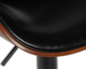 Стул барный DOBRIN KARTER BLACK, коричневый орех дерево (BWW), черный PU в Кунгуре - kungur.ok-mebel.com | фото 8