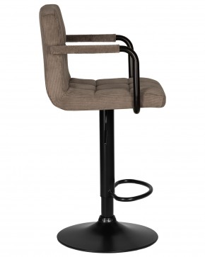 Стул барный DOBRIN KRUGER ARM BLACK, какао вельвет (LAR-E2041-05) в Кунгуре - kungur.ok-mebel.com | фото 3