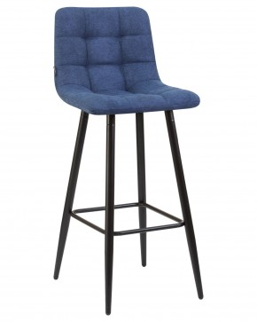 Стул барный DOBRIN NICOLE, черные матовые ножки, синяя ткань (UF860-14B) в Кунгуре - kungur.ok-mebel.com | фото