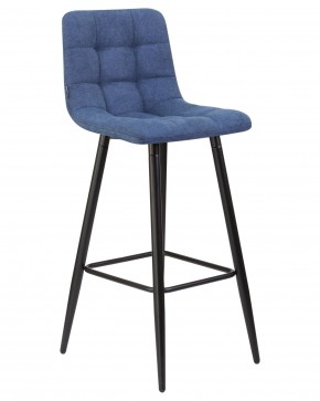 Стул барный DOBRIN NICOLE, черные матовые ножки, синяя ткань (UF860-14B) в Кунгуре - kungur.ok-mebel.com | фото 2