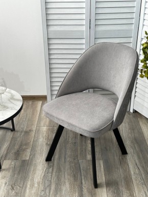 Стул DUNA 360 град. поворот. B22 Серый, велюр / черный каркас, М-City в Кунгуре - kungur.ok-mebel.com | фото 8