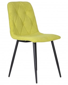 Стул обеденный DOBRIN CHILLY ROMBO, Лайм Simple 14, основание черное в Кунгуре - kungur.ok-mebel.com | фото 2