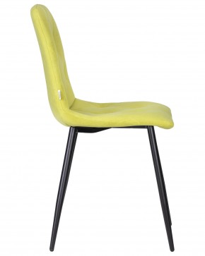 Стул обеденный DOBRIN CHILLY ROMBO, Лайм Simple 14, основание черное в Кунгуре - kungur.ok-mebel.com | фото 3