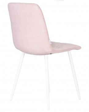 Стул обеденный DOBRIN CHILLY ROMBO, Розовый Simple 03, основание белый в Кунгуре - kungur.ok-mebel.com | фото 4