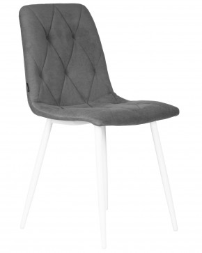 Стул обеденный DOBRIN CHILLY ROMBO, Серый Simple 33, основание белый в Кунгуре - kungur.ok-mebel.com | фото 2