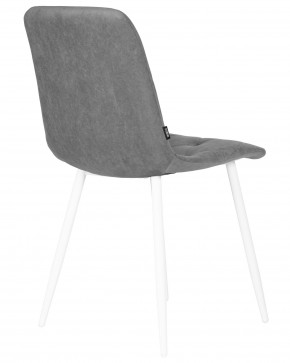 Стул обеденный DOBRIN CHILLY ROMBO, Серый Simple 33, основание белый в Кунгуре - kungur.ok-mebel.com | фото 4