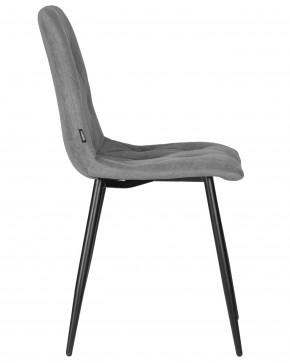 Стул обеденный DOBRIN CHILLY ROMBO, Серый Simple 33, основание черное в Кунгуре - kungur.ok-mebel.com | фото 3