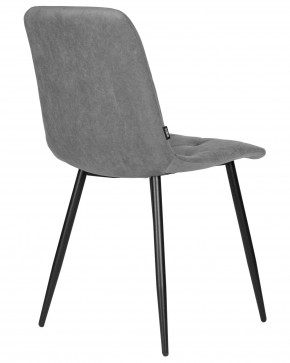 Стул обеденный DOBRIN CHILLY ROMBO, Серый Simple 33, основание черное в Кунгуре - kungur.ok-mebel.com | фото 4