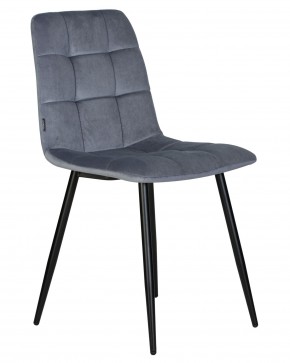 Стул обеденный DOBRIN CHILLY, Серо-голубой Holland 14, основание черное в Кунгуре - kungur.ok-mebel.com | фото 2