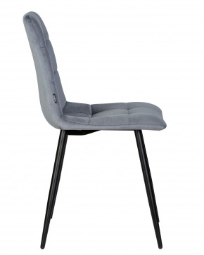 Стул обеденный DOBRIN CHILLY, Серо-голубой Holland 14, основание черное в Кунгуре - kungur.ok-mebel.com | фото 3
