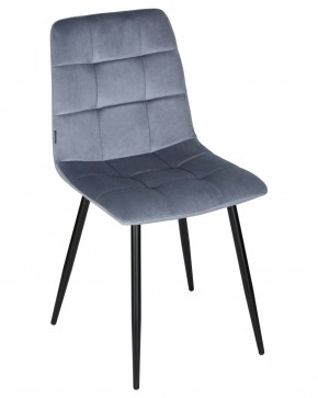 Стул обеденный DOBRIN CHILLY, Серо-голубой Holland 14, основание черное в Кунгуре - kungur.ok-mebel.com | фото 7