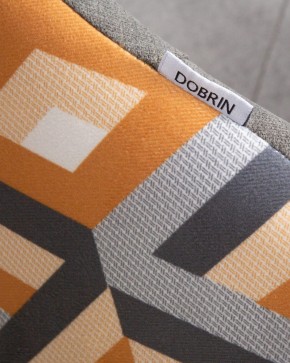 Стул обеденный DOBRIN MARKUS, ЭМАЛЬ ЧЕРНЫЙ МУАР ткань Candy Graphite+Escada Ochre в Кунгуре - kungur.ok-mebel.com | фото 10