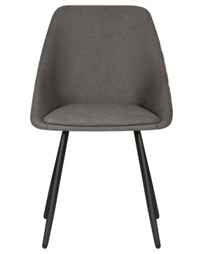 Стул обеденный DOBRIN MARKUS, ЭМАЛЬ ЧЕРНЫЙ МУАР ткань Candy Graphite+Escada Ochre в Кунгуре - kungur.ok-mebel.com | фото 6