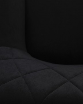Стул обеденный DOBRIN ROBY, ЭМАЛЬ ЧЕРНЫЙ МУАР велюр Catania Black в Кунгуре - kungur.ok-mebel.com | фото 3