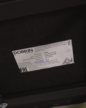 Стул обеденный DOBRIN ROBY, ЭМАЛЬ ЧЕРНЫЙ МУАР велюр Catania Forest в Кунгуре - kungur.ok-mebel.com | фото 12