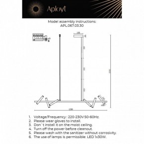 Светильник на штанге Aployt Honor APL.067.03.30 в Кунгуре - kungur.ok-mebel.com | фото 2