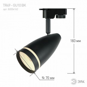 Светильник на штанге Эра  TR49 - GU10 BK в Кунгуре - kungur.ok-mebel.com | фото 4