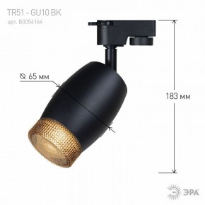 Светильник на штанге Эра  TR51 - GU10 BK в Кунгуре - kungur.ok-mebel.com | фото 4