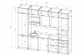 ТЕРЦИЯ Кухонный гарнитур Экстра 5 (3000 мм) в Кунгуре - kungur.ok-mebel.com | фото 2