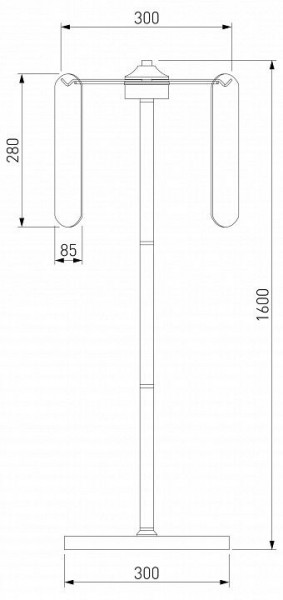 Торшер Eurosvet Claire 01171/3 золото в Кунгуре - kungur.ok-mebel.com | фото 3