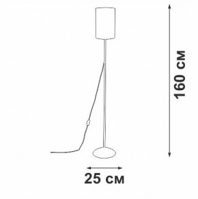 Торшер Vitaluce V2840 V2840-1/1P в Кунгуре - kungur.ok-mebel.com | фото 2