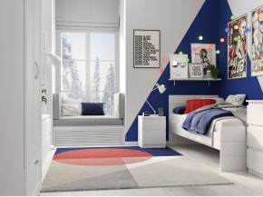 Тумба КАСТОР малая с двумя ящиками, цвет белый в Кунгуре - kungur.ok-mebel.com | фото 3