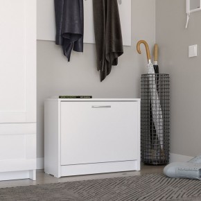 Тумба ОРИОН с одной полкой для обуви, цвет белый в Кунгуре - kungur.ok-mebel.com | фото 4