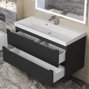 Тумба под раковину Uperwood Tanos 100 см, подвесная, черная матовая в Кунгуре - kungur.ok-mebel.com | фото 10